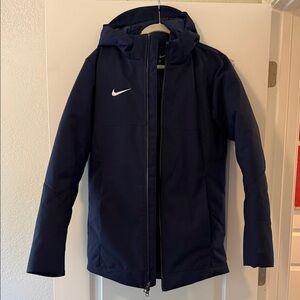 Nike Dark Blue Down Filled Hooded Jacket